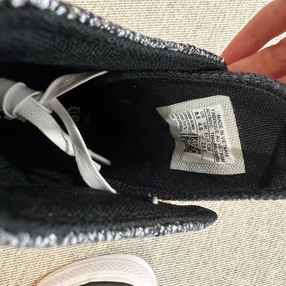 CONVERSE Chuck Taylor All Star Lift Metallic Glitter Sneaker Size 6.5 NEW - Picture 9 of 13